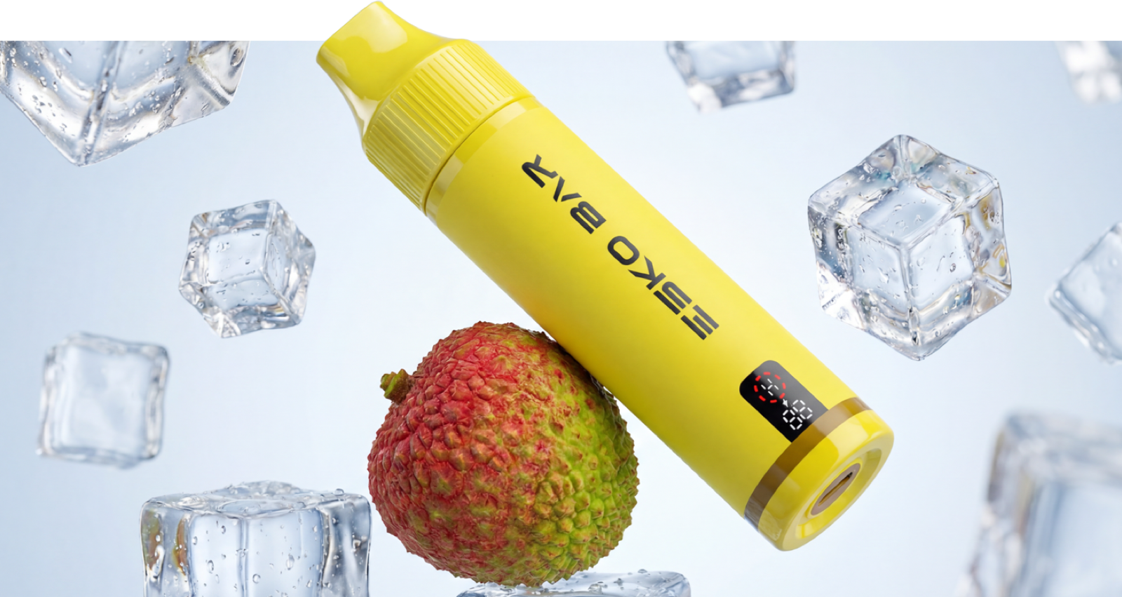 ESKO BAR disposable device on lychee